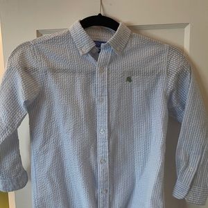 J Bailey boys seer sucker shirt size 6